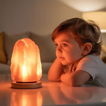 Lampka solna nocna sól himalajska 4-5 kg dla dzieci niemowlaka do spania